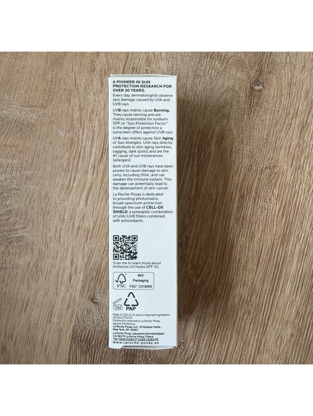 La Roche-Posay Anthelios Uv Hydra Invisible Sunscreen Spf 50 NEW 06/2028